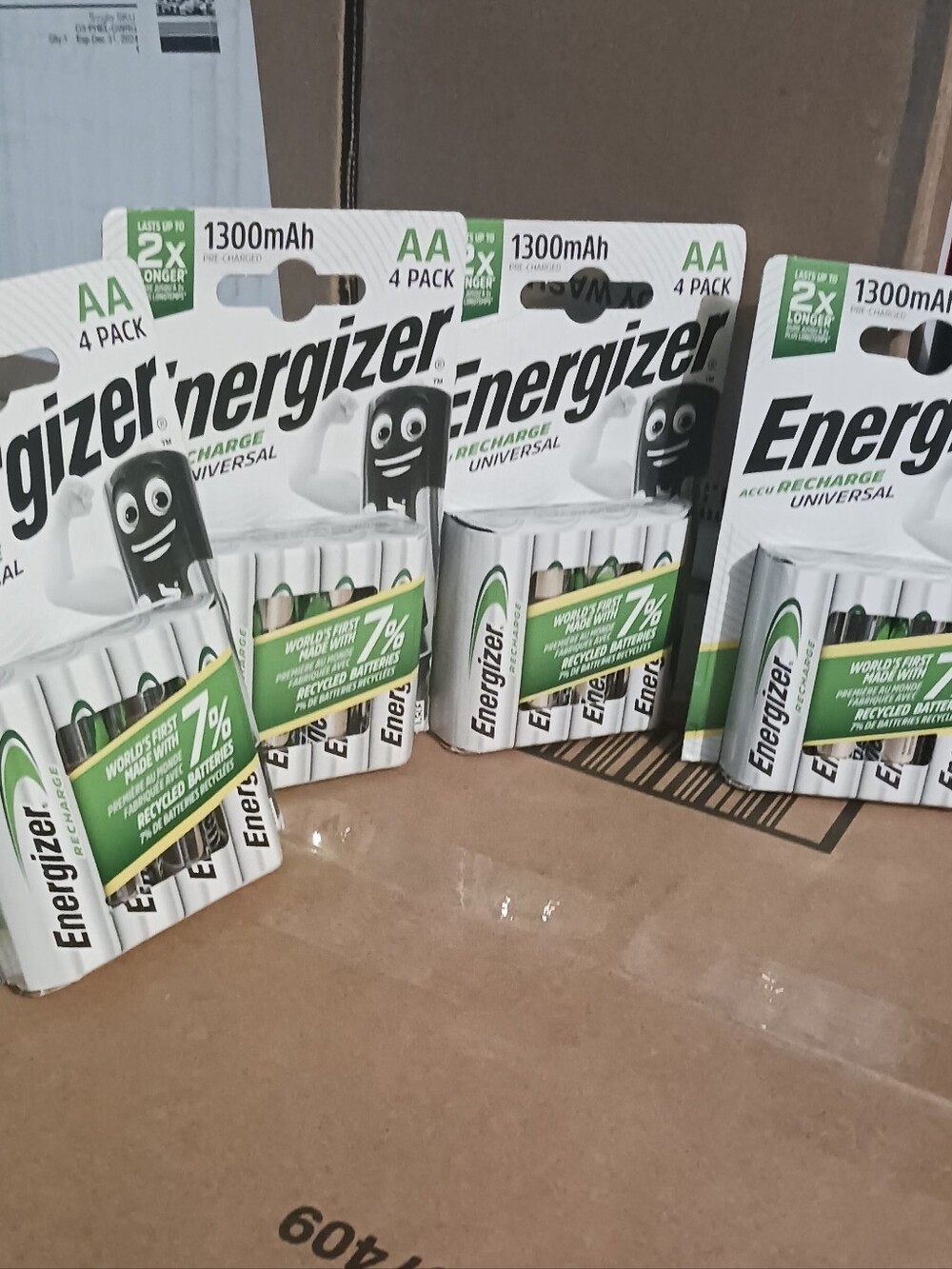4 Packs Of Energizer Rechargeable Batteries (4Pack) AA